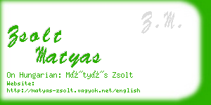 zsolt matyas business card